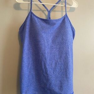 lululemon athletica Heathered Blue Tank Top